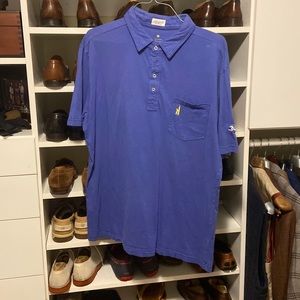 Johnnie mens blue polo